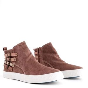 BLOWFISH MALIBU KAYLA HIGH-TOP CANVAS ANKLE SNEAKER SZ 8 STYLE-ZS-0736